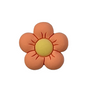 Orange flower shoe charm