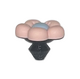 Pink flower shoe charm