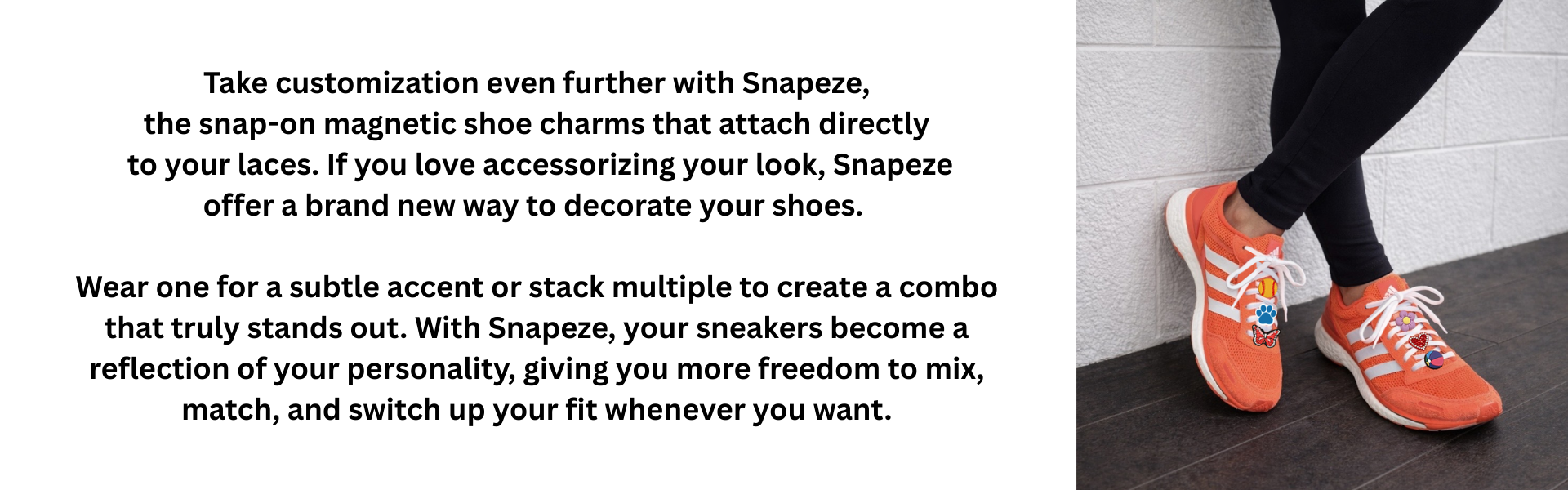 Magnetic shoe charms for sneakers.