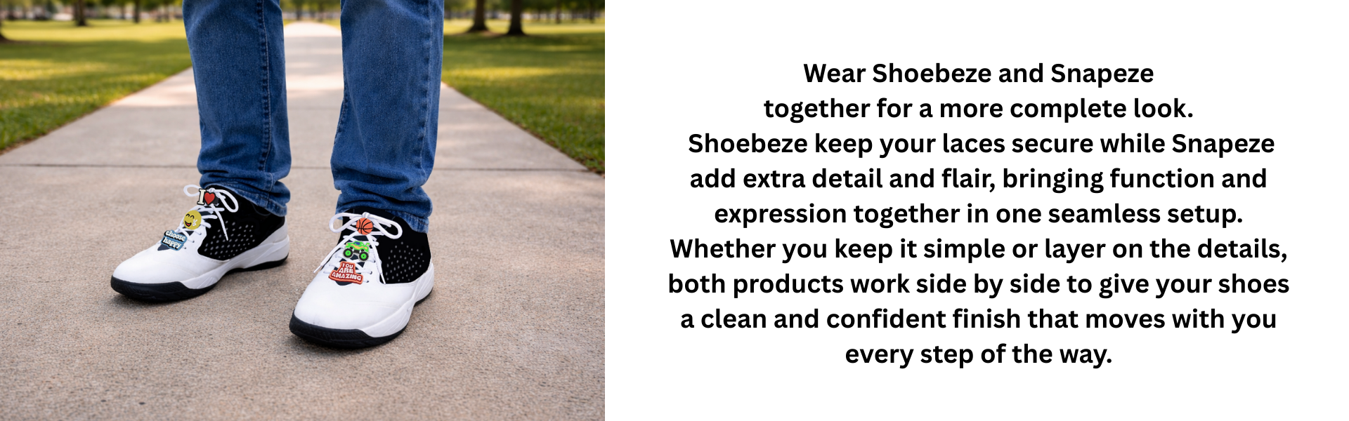 Shoe charms for sneakers and shoelaces.