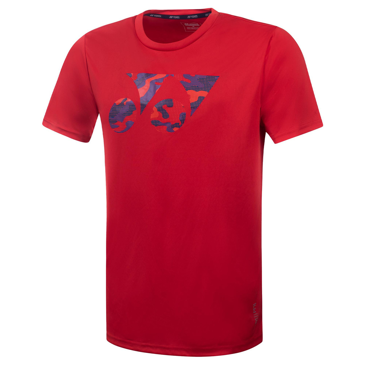 YONEX LOGO SHIRT - RED - Badminton Supplies S.A.