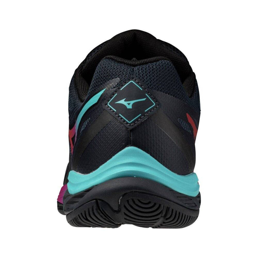 MIZUNO WAVE FANG 2 - BLACK / RED / BLUE - Badminton Supplies S.A.