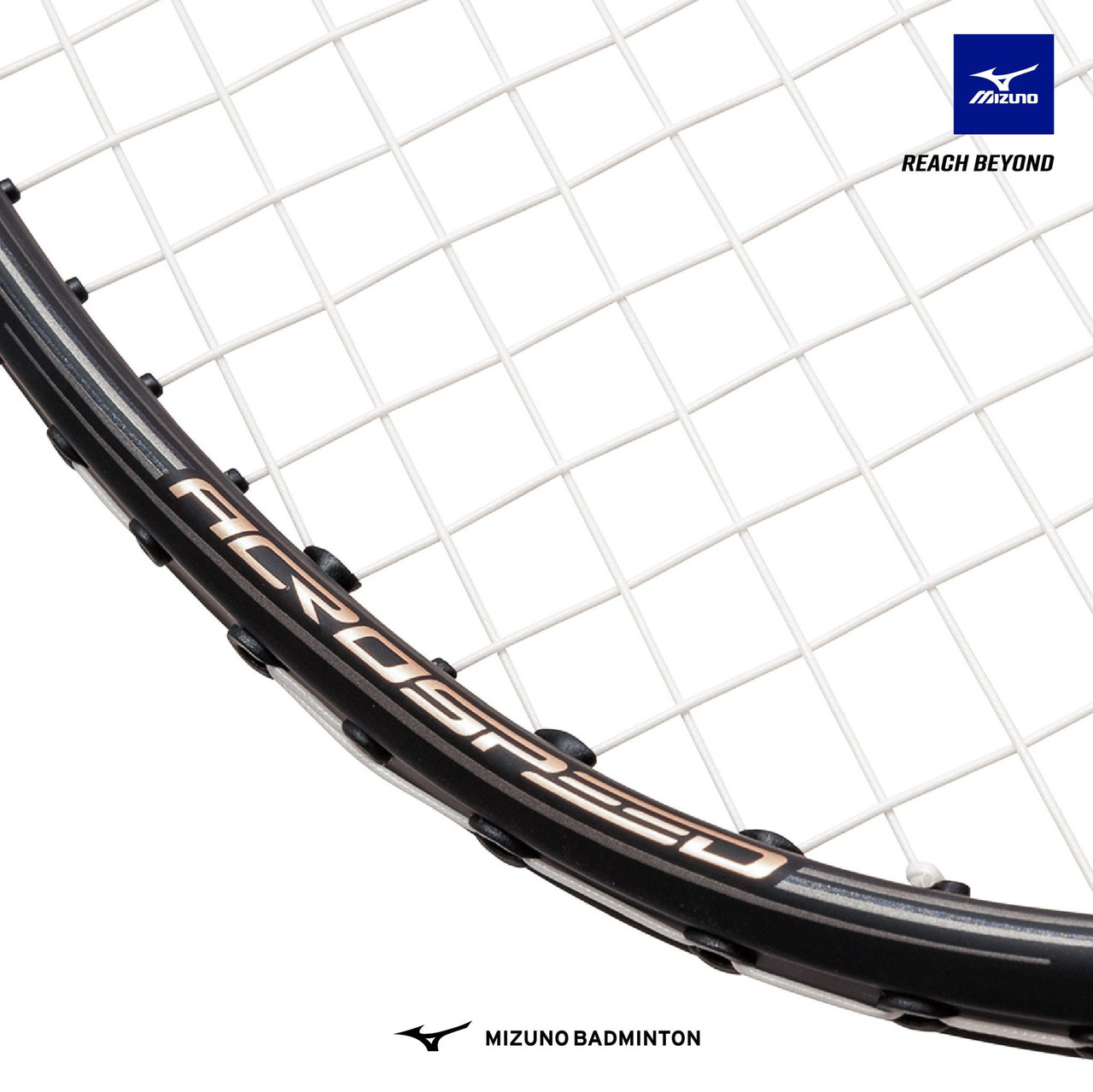 【美品】ACRO SPEED 0 4U6 MIZUNO ACROSPEED 0 4UG6 MADE IN JAPAN - FREE GRIP - Badminton
