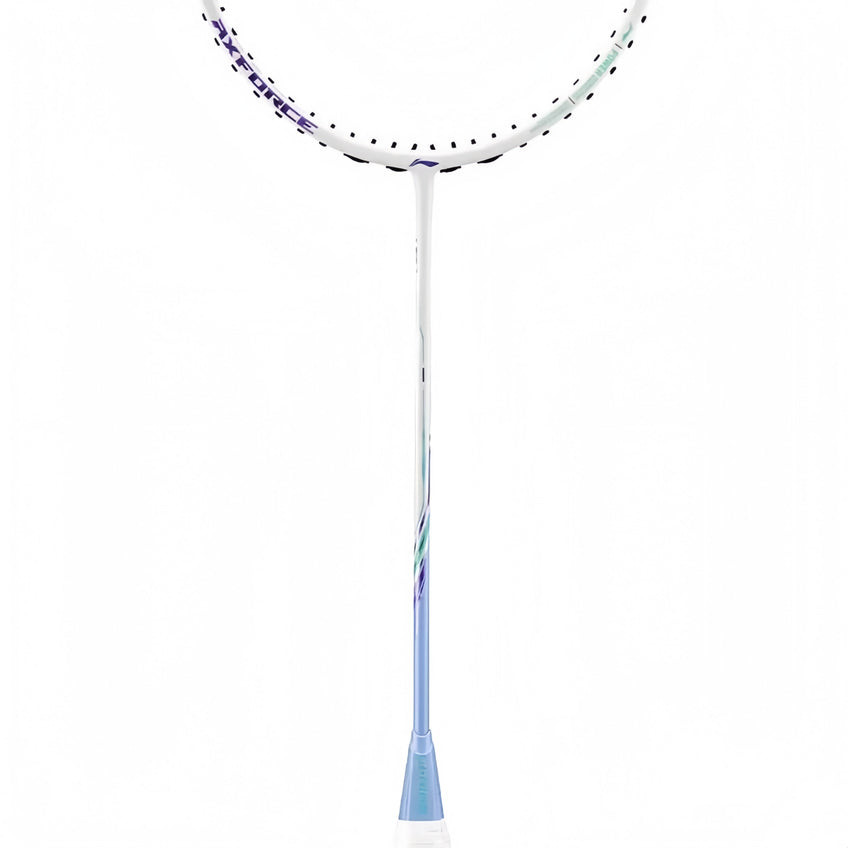 LI-NING AXFORCE 80 LIGHT 4U WHITE/FLOWER BLUE - FREE GRIP