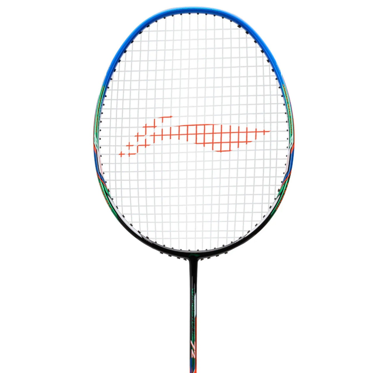 LI-NING WINDSTORM 72 BLACK/BLUE/ORANGE - FREE GRIP - Badminton