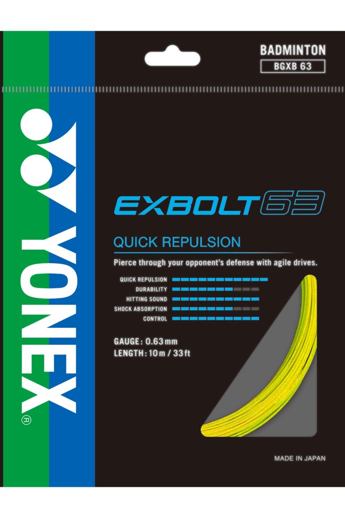 YONEX EXBOLT 63 10m - Badminton Supplies S.A.