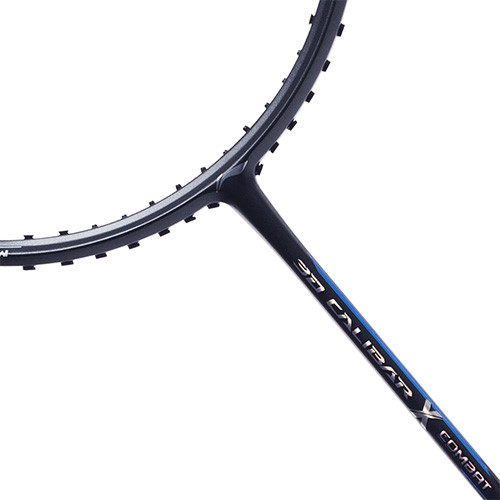 LI-NING 3D CALIBAR X COMBAT CHAR/BLUE - FREE GRIP - Badminton