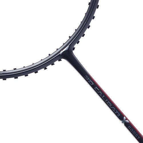 LI-NING 3D CALIBAR X BOOST DARK GREY/RED - FREE GRIP - Badminton