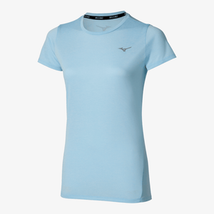 MIZUNO IMPULSE TEE WOMENS - NANTUCKET BREEZE