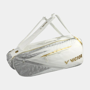 VICTOR DOUBLE RACKET BAG - WHITE/GOLD