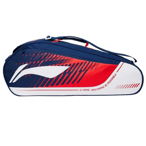 LI-NING 3 RACKET BAG - NEW WHITE/BLUE/RED