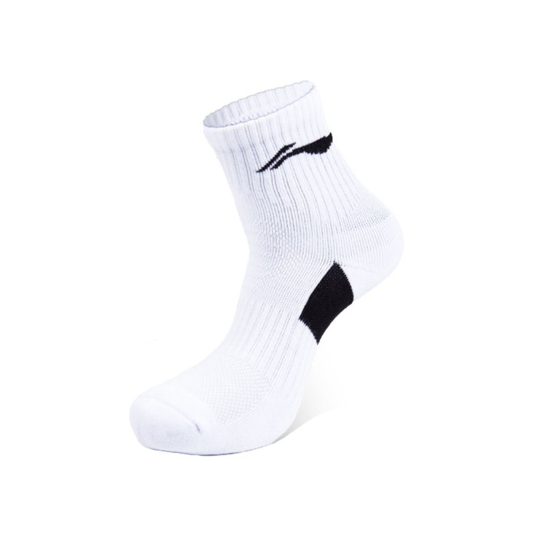 LI-NING AWLR234-3 SOCK - WHITE / BLACK