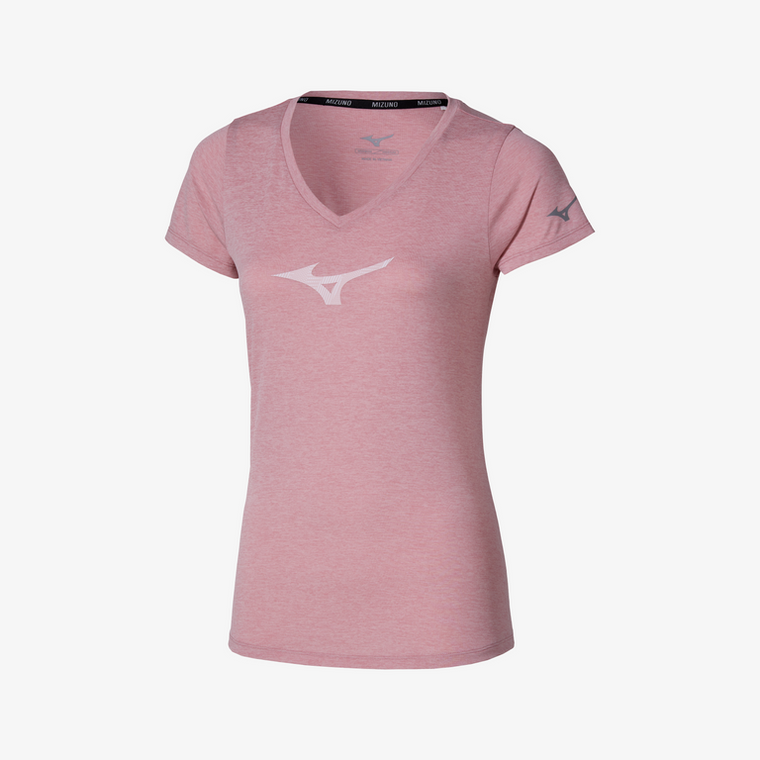 MIZUNO IMPULSE RB TEE WOMENS - ROSE ELEGANCE
