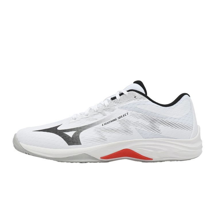 MIZUNO WAVE LIGHTNING SELECT - WHITE/BLACK/FIERY RED