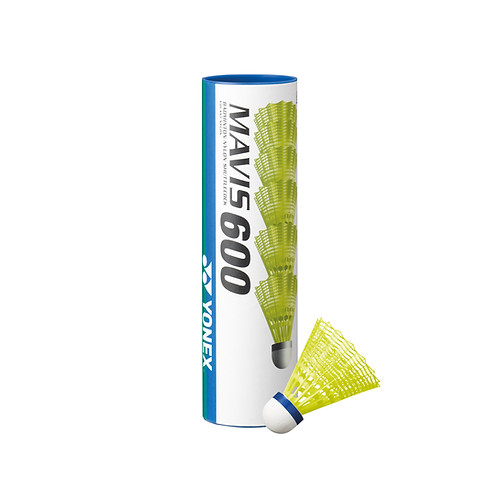 YONEX MAVIS 600 - SPEED BLUE / MEDIUM / YELLOW SKIRT - 1 TUBE
