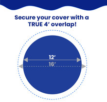 12' Standard Pro-Shield Round Above Ground Winter Pool Cover thumbnail 4
