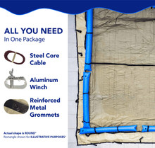 12' Elite Pro-Shield Round Above Ground Winter Pool Cover thumbnail 3