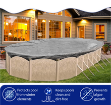 12'x21' Premium Pro-Shield Oval Above Ground Winter Pool Cover thumbnail 2