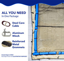 12'x24' Elite Pro-Shield Oval Above Ground Winter Pool Cover thumbnail 3