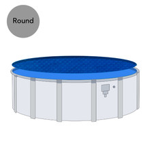 15' Round Premium Blue Solar Pool Blanket thumbnail 2