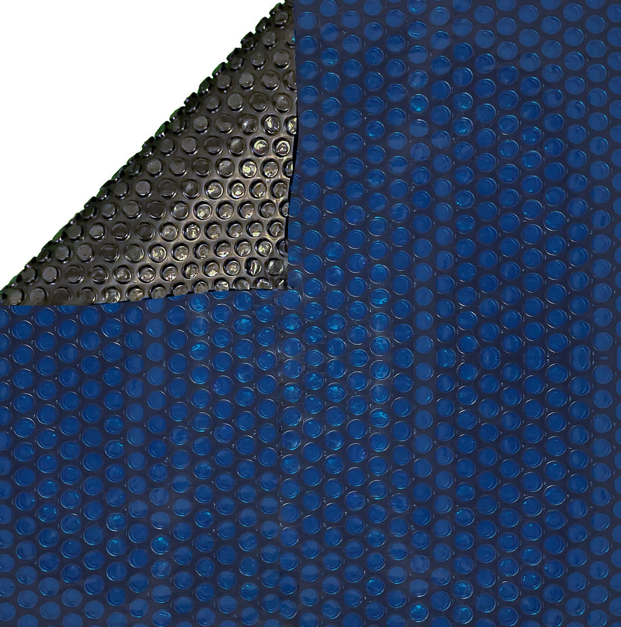 16' x 32' Oval Premium Black and Blue Solar Pool Blanket, 8 mil