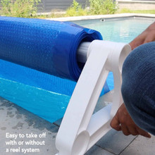 18' x 33' Oval Deluxe Blue Above Ground Pool Solar Blanket thumbnail 4