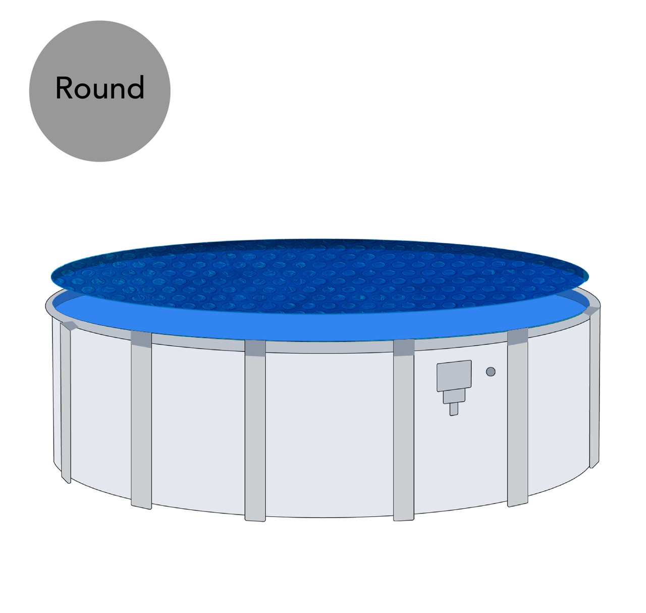 21' Round Premium Blue Solar Pool Blanket