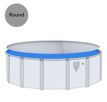 27' Round Clear Deluxe Solar Pool Blanket thumbnail 4