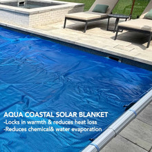 27' Round Premium Blue Above Ground Pool Solar Blanket thumbnail 4