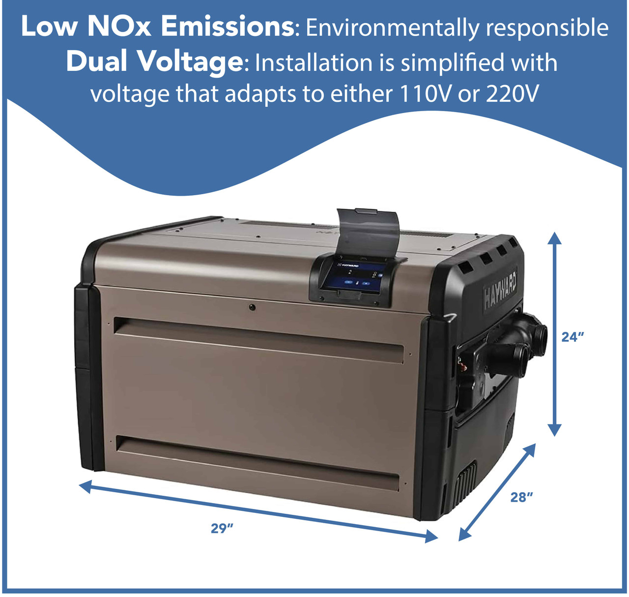 Hayward 150,000 BTU Universal H-Series Natural Gas Pool Heater