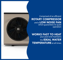 Hayward 80,000 BTU Variable Speed Heat Pump, Titanium Exchanger thumbnail 4