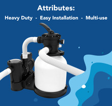 Aqua Coastal 14" Sand Filter/ 0.6 HP Pump, Above Ground System thumbnail 5