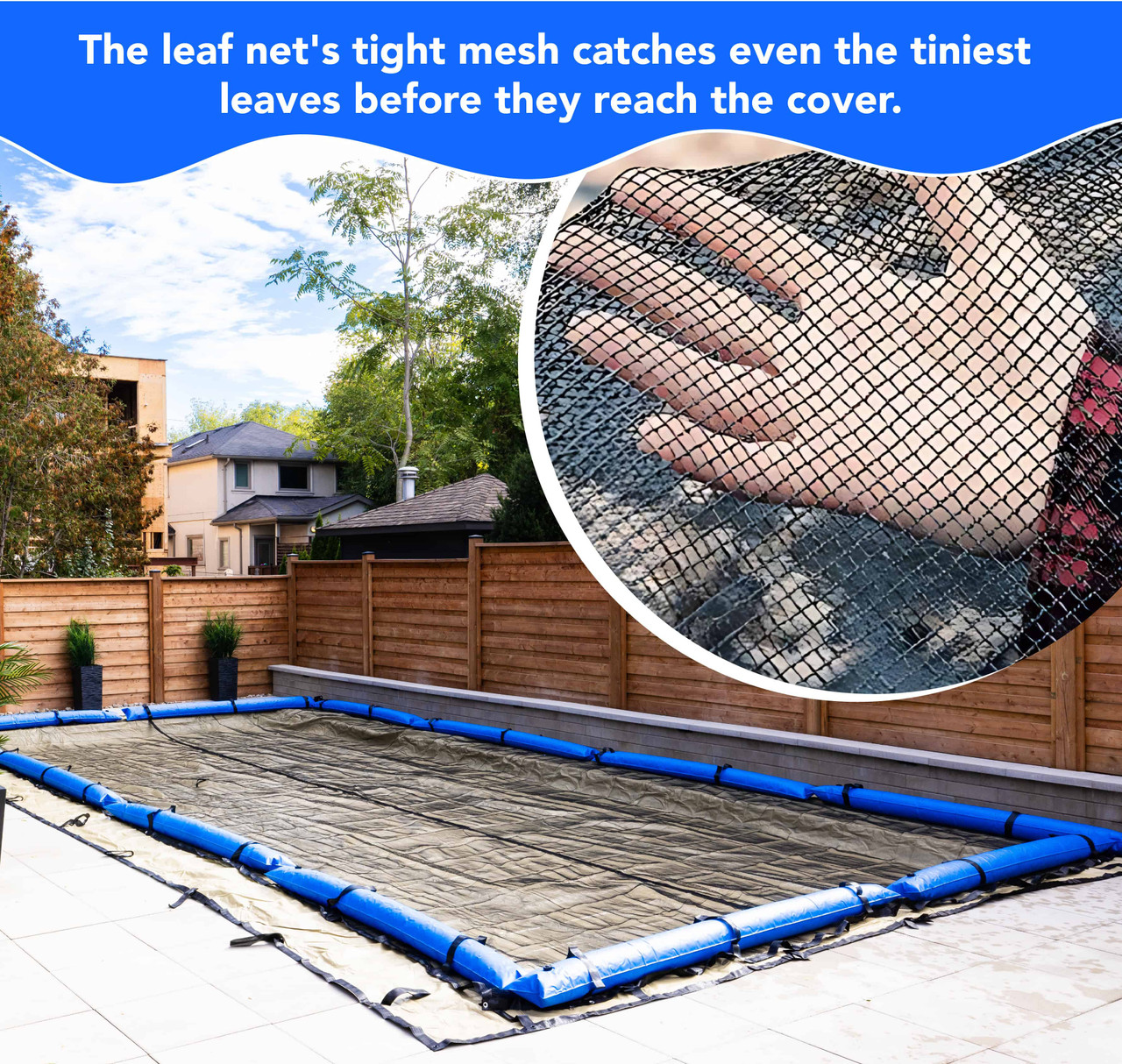 Aqua Coastal 21' Round Leaf Net Above Ground Pool Cover