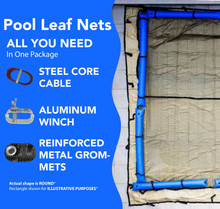 Aqua Coastal 24' Round Leaf Net Above Ground Pool Cover thumbnail 2