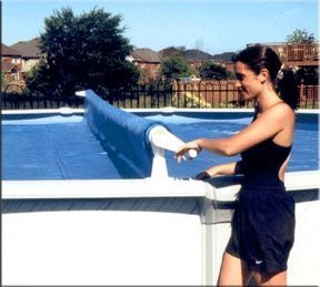 Feherguard Premium Above Ground Solar Roller for Pools Up To 24' Wide