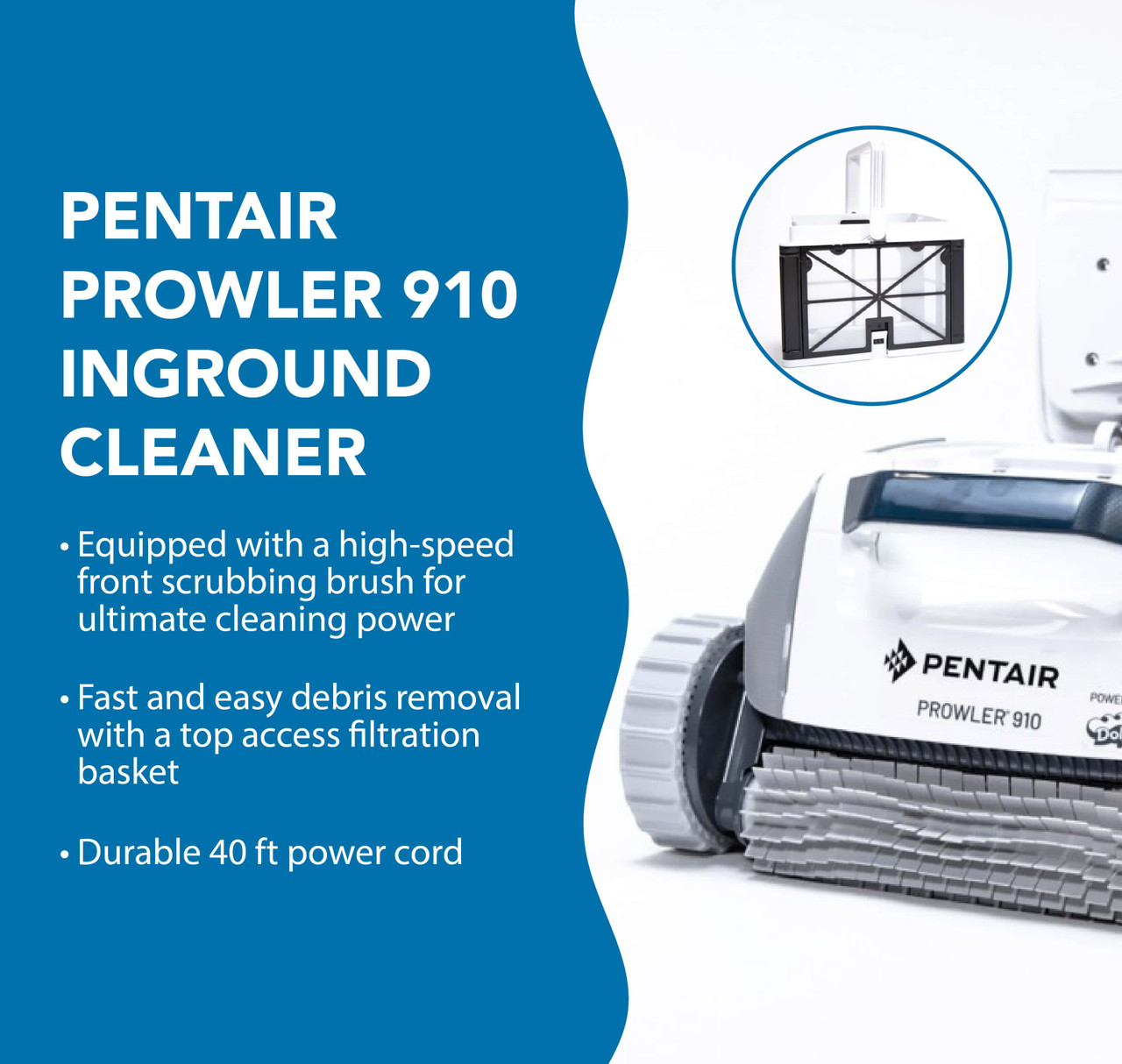 Pentair Prowler 910 Robotic Above Ground Pool Cleaner