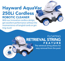 Hayward AquaVac 250Li Cordless Robotic Pool Cleaner thumbnail 2