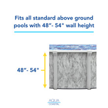 15' x 24' Oval Aruba, Unibead Above Ground Pool Liner, 52" Wall thumbnail 5