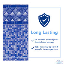 15' x 30' Oval Aruba, Unibead Above Ground Pool Liner, 52" Wall thumbnail 8