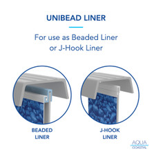 21' Round Reef, Unibead Above Ground Pool Liner, 52" Wall thumbnail 2