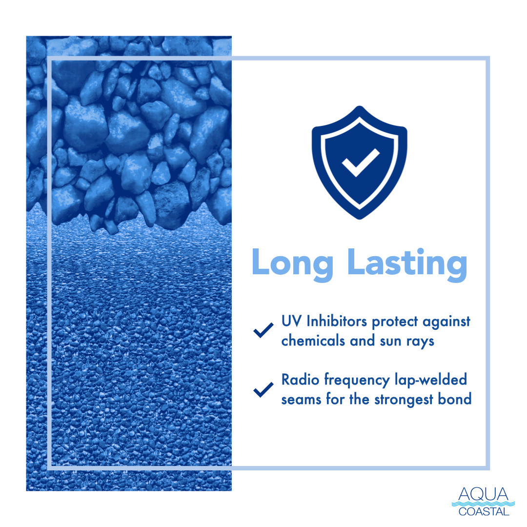30' Round Reef, Unibead Above Ground Pool Liner, 54" Wall