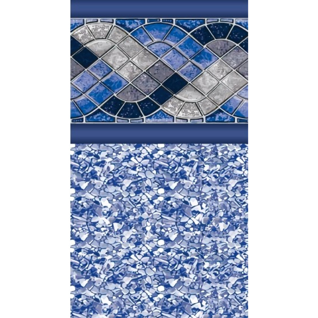 15' Round Panama, Unibead Above Ground Pool Liner, 52" Wall