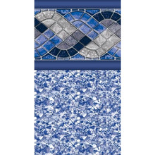 15' Round Panama, Unibead Above Ground Pool Liner, 52" Wall thumbnail 1