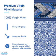 15' Round Panama, Unibead Above Ground Pool Liner, 52" Wall thumbnail 5