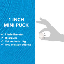 Chlorine Stabilizing 1 Inch Mini Pucks for Above Ground Pools thumbnail 4