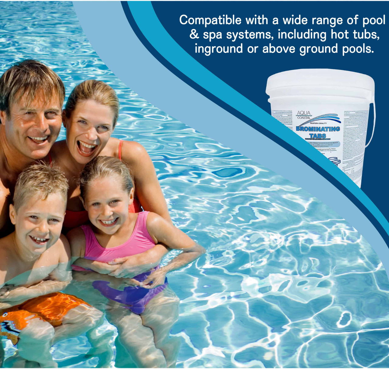 Slow Dissolving Bromine Tablets for Above Ground Pools