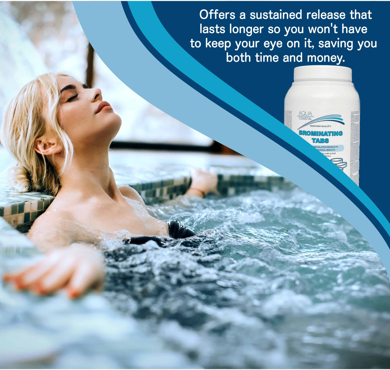 Slow Dissolving Bromine Tablets for Above Ground Pools