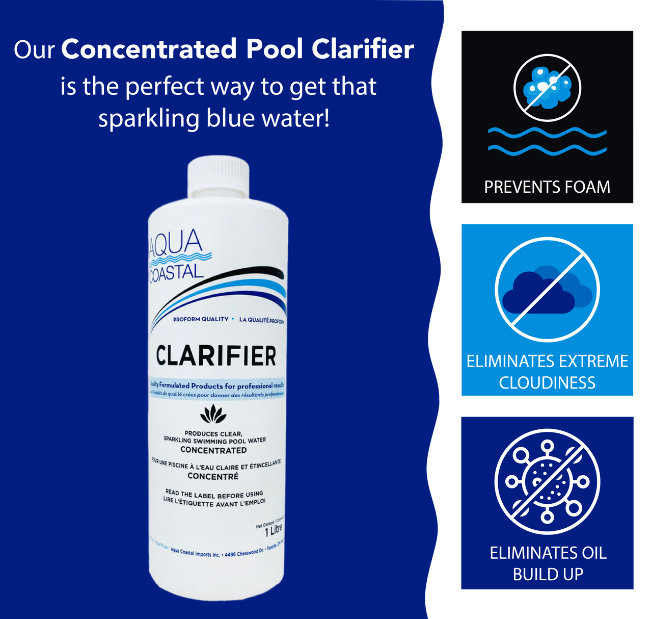 Pool Clarifier Opening Chemical for Above Ground Pools