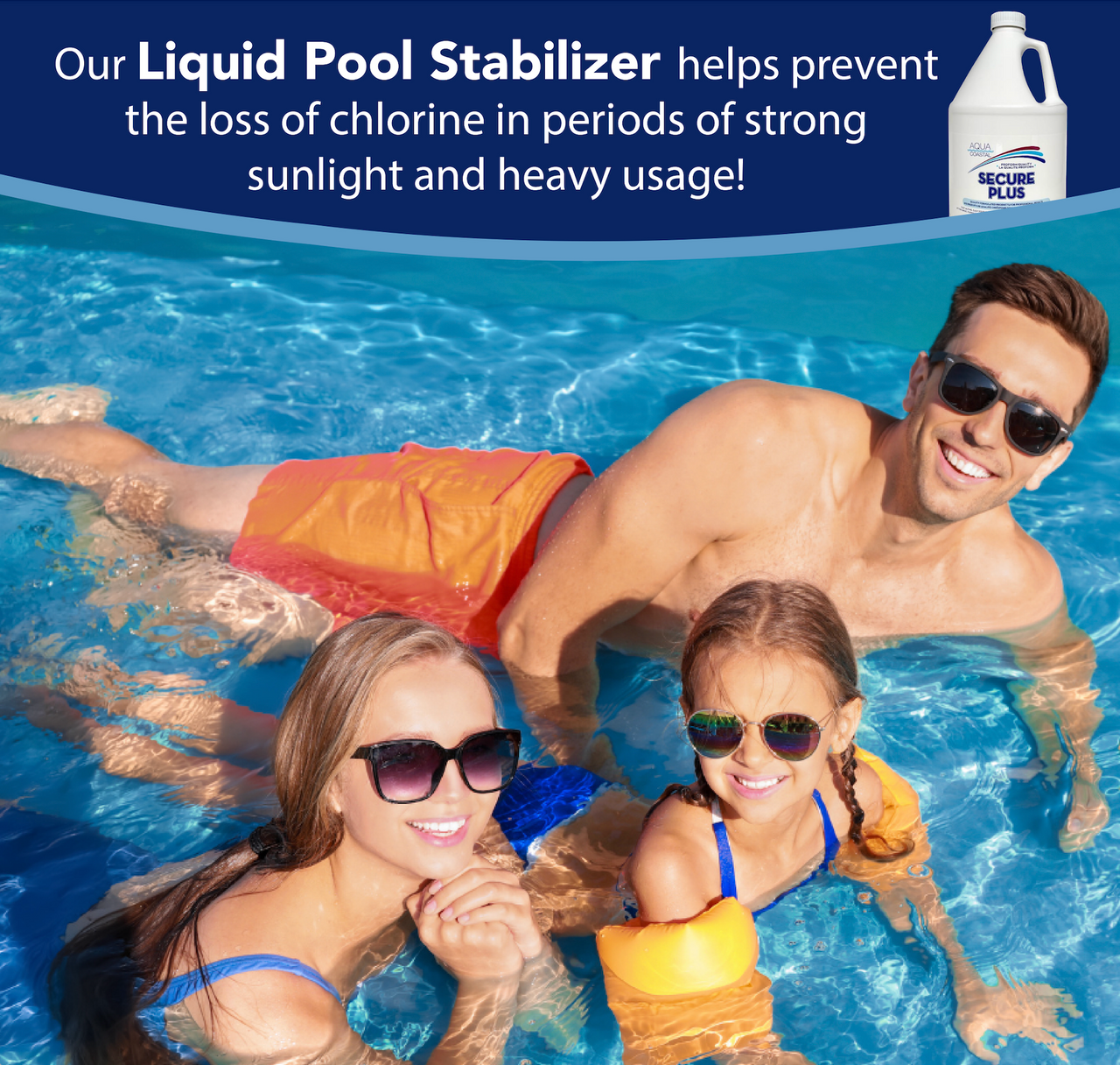 Secure Liquid Stabilizer 3.78 L (1 Gallon) Pool Conditioner