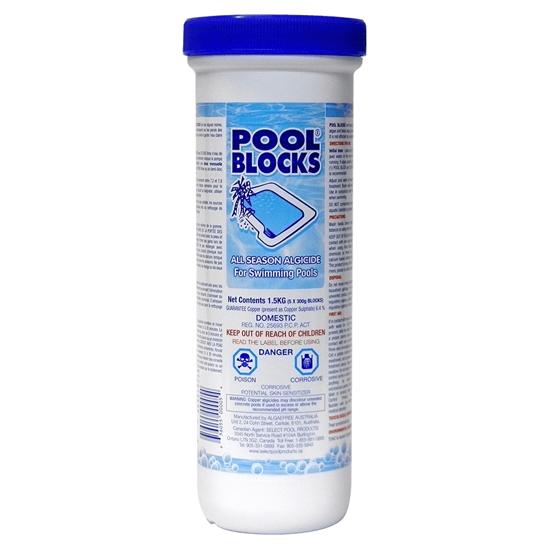 AlgaeFree Pool Blocks Algaecide Pucks 1.5kg 5 x 300g